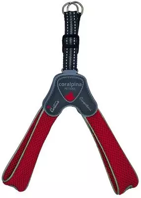 Мягкая шлейка для собак Cortina Harness CINQUETORRI RED "Супер Комфорт" красный (обхват груди 45-55 см/7-10 кг)