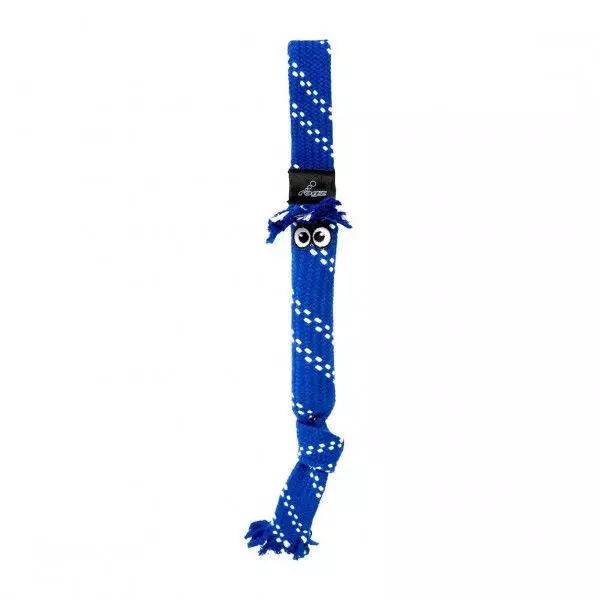 Игрушка для собак веревочная шуршащая Rogz Scrubz Rope Toy Tug Toy SM средняя, синий SC03B
