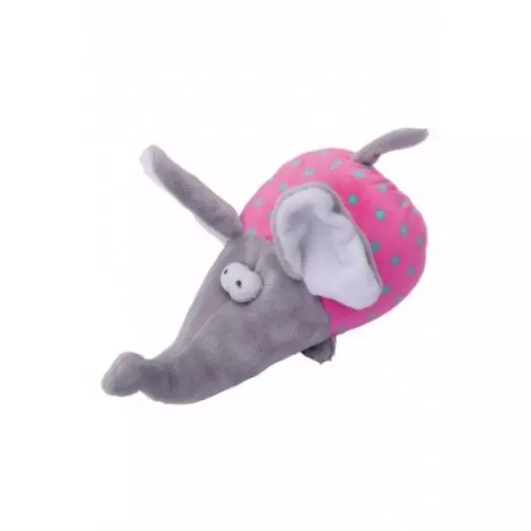 Плюшевая игрушка для собак Papillon "Слоненок" с пищалкой, 17 см
