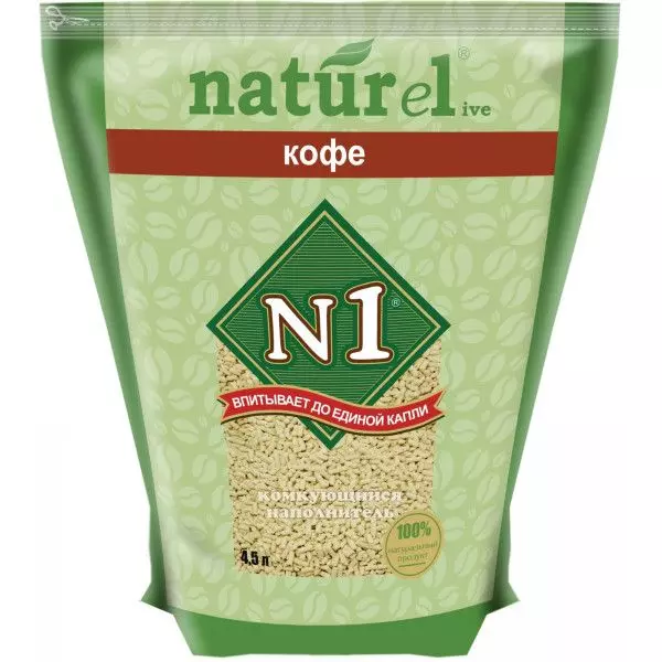 Натуральный наполнитель N1 Naturel "Кофе" на 4,5л (1,8 кг.)