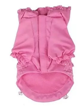 Дождевик Pinkaholic с капюшоном горошек, розовый, размер M