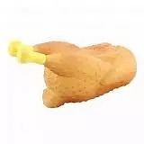 Игрушка для собак Триол из винила "Курица гриль", 130 мм