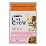 Влажный корм для котят Cat Chow с индейкой и кабачками в желе 85 г