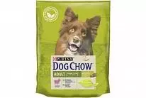Сухой корм для взрослых собак Дог Чау ягненок 800 г