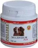 Витамины для собак Полидекс Мультивитаминум Плюс 150 табл.