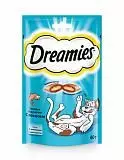 Лакомство для кошек Dreamies подушечки с лососем 60 г