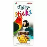 Лакомство для средних попугаев Fiory Sticks с медом 120 г