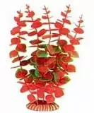 Растение Тритон пластик 25 см, красное 