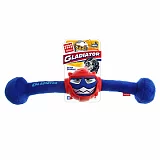 Игрушка для собак Gigwi Dog Toys 75442 Гладиатор в резиновом шлеме- палка с пищалкой синяя 41 см
