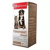 Суспензия для лечения заболеваний печени для кошек и собак Apicenna Гепатовет Актив 100 мл