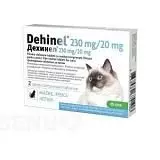 Антигельминтик для кошек KRKA Дехинел 230 мг/20 мг №2