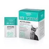 Синбиотический комплекс для кошек Veda My Totem Actiflora (30 пакетиков по 1 г)
