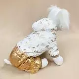 Комбинезон Pet Fashion Baby мех золото, размер 12