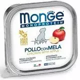 Консервы для щенков Monge Dog Monoprotein Fruits из курицы с яблоком 150 г
