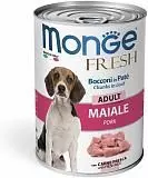 Консервы для взрослых собак Monge Dog мясной рулет свинина 400 г