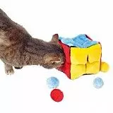 Игрушка для кошки Трикси 4104 Кубик плюш с кошачьей мятой 14*14*14 см