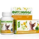 Функциональный корм для кошек Веда ФитоМины против аллергии 100тб