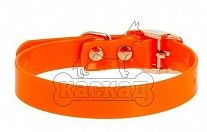 Ошейник для собак Каскад из биотана ширина 12 мм обхват шеи 20-24 см оранжевый
