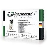 Капли от внешних и внутренних паразитов для собак до 4-10кг Inspector 1 пипетка